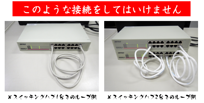 鹿児島大学学術情報基盤センター Lanケーブル配線時のループに注意